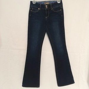 PAIGE Hidden Hills Boot Dark Blue Jeans